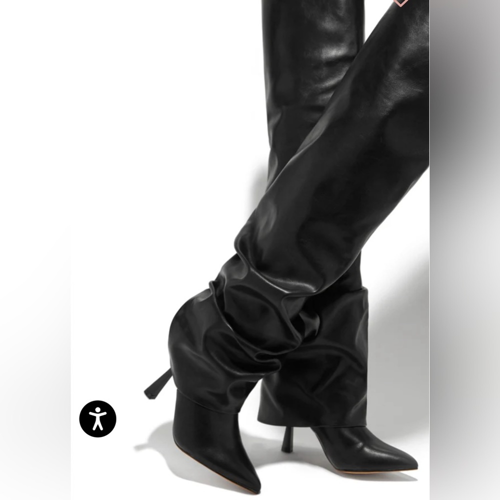 Miss Lola Kimana Ruched Shaft Heel Boots - Picture 4 of 8